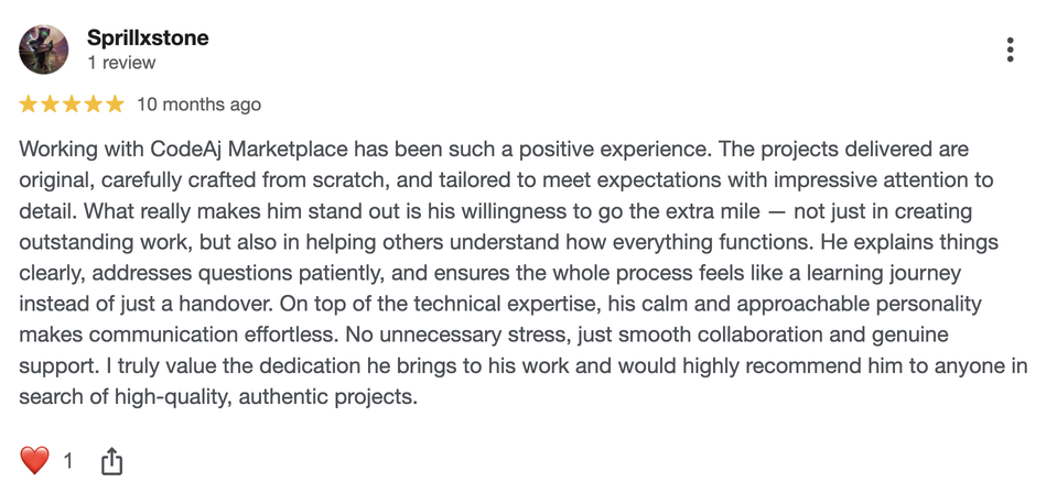 Google review 5